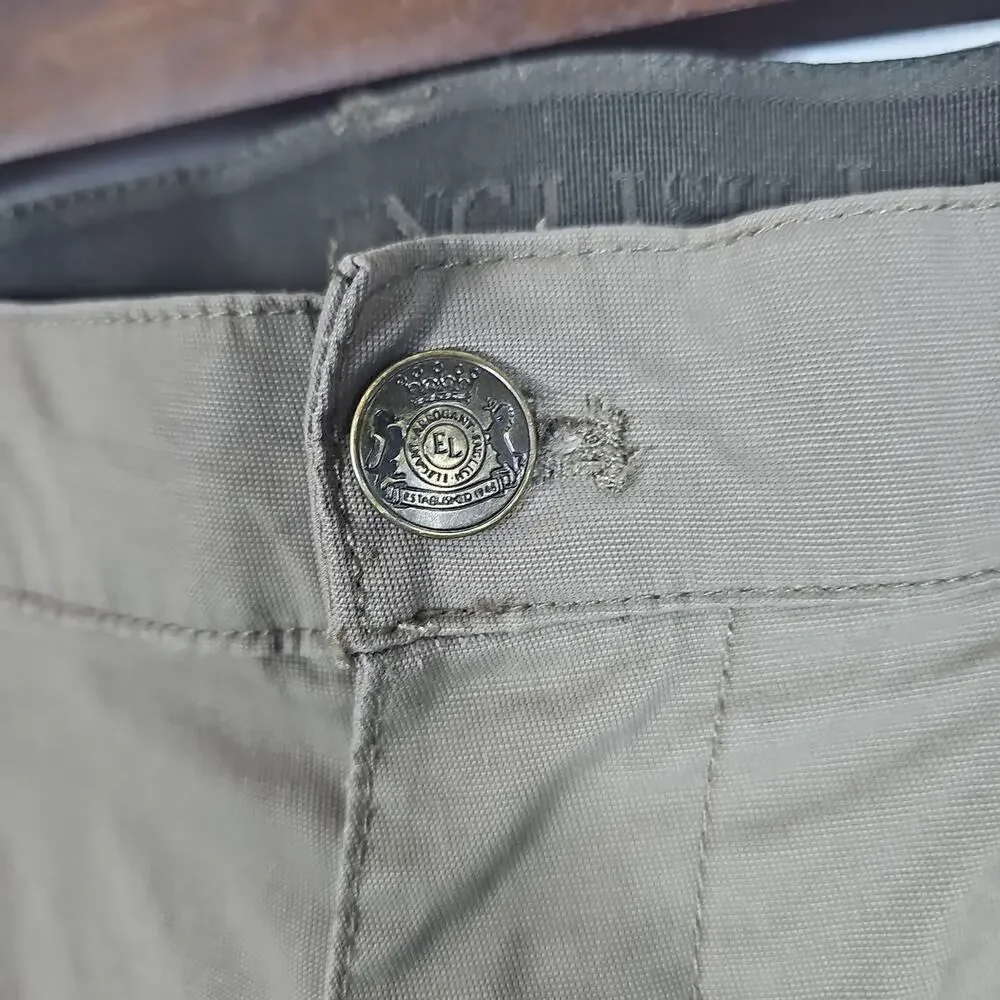 English Laundry Brown Stretch Chino Pants Men's 34x30 Slim Straight Leg, Casual